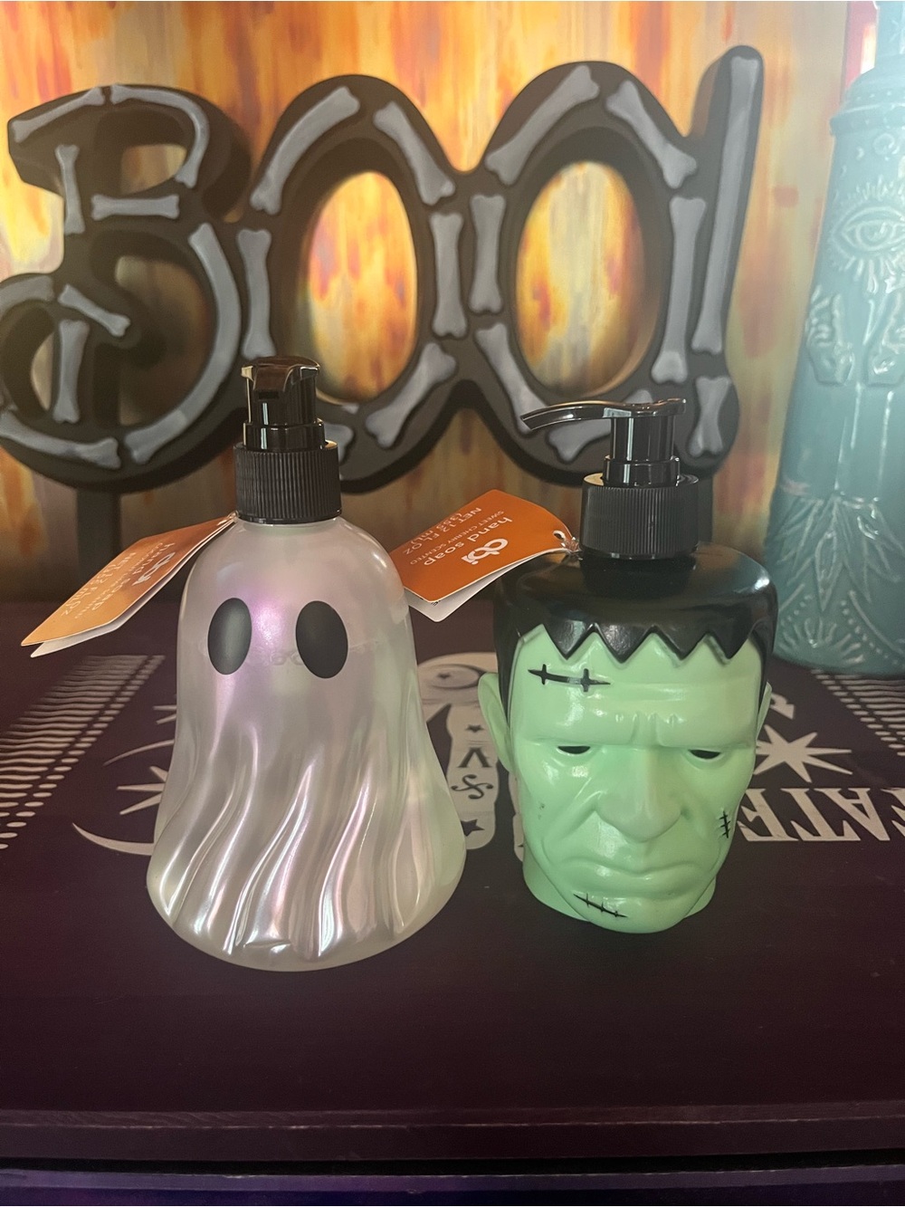 Spookily Cute & CLEAN Set of 2 Halloween Liquid Hand Soaps - Seasonal Sink decor
